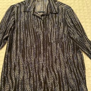 Michael Kors small sheer printed tunic top
